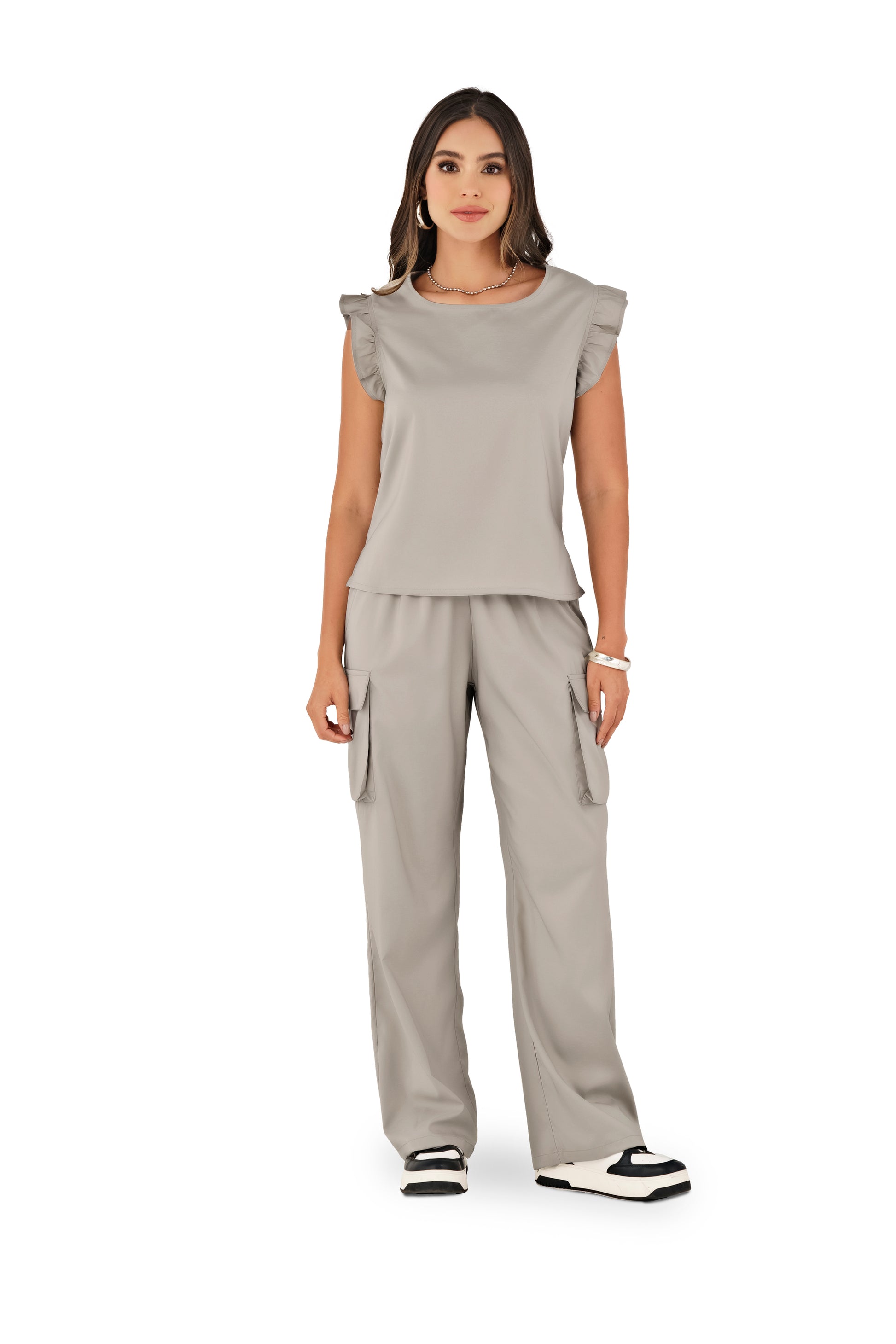 Gray helmet for bikers