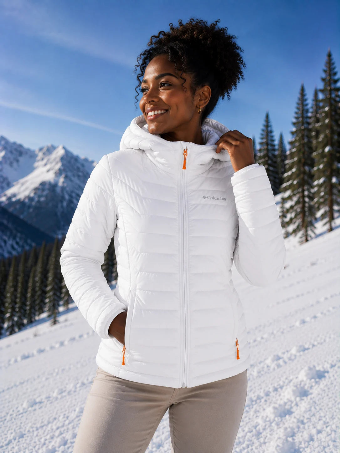 Chaqueta Columbia Powder Lite - Capucha removible