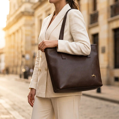 Detalle del set de bolsos Vélez 3 en 1 en cuero vegano premium